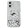 Karl Lagerfeld KLHMP16MLGKCSGH iPhone16 Plus 6.7 hardcase transparent Liquid Glitter Karl&Choupette Head Magsafe